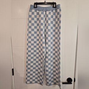 OAK & Fort checkered knit pants waist 15-22